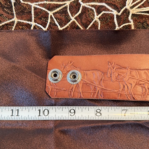 Stamped, genuine leather cuff. - Picture 5 of 10